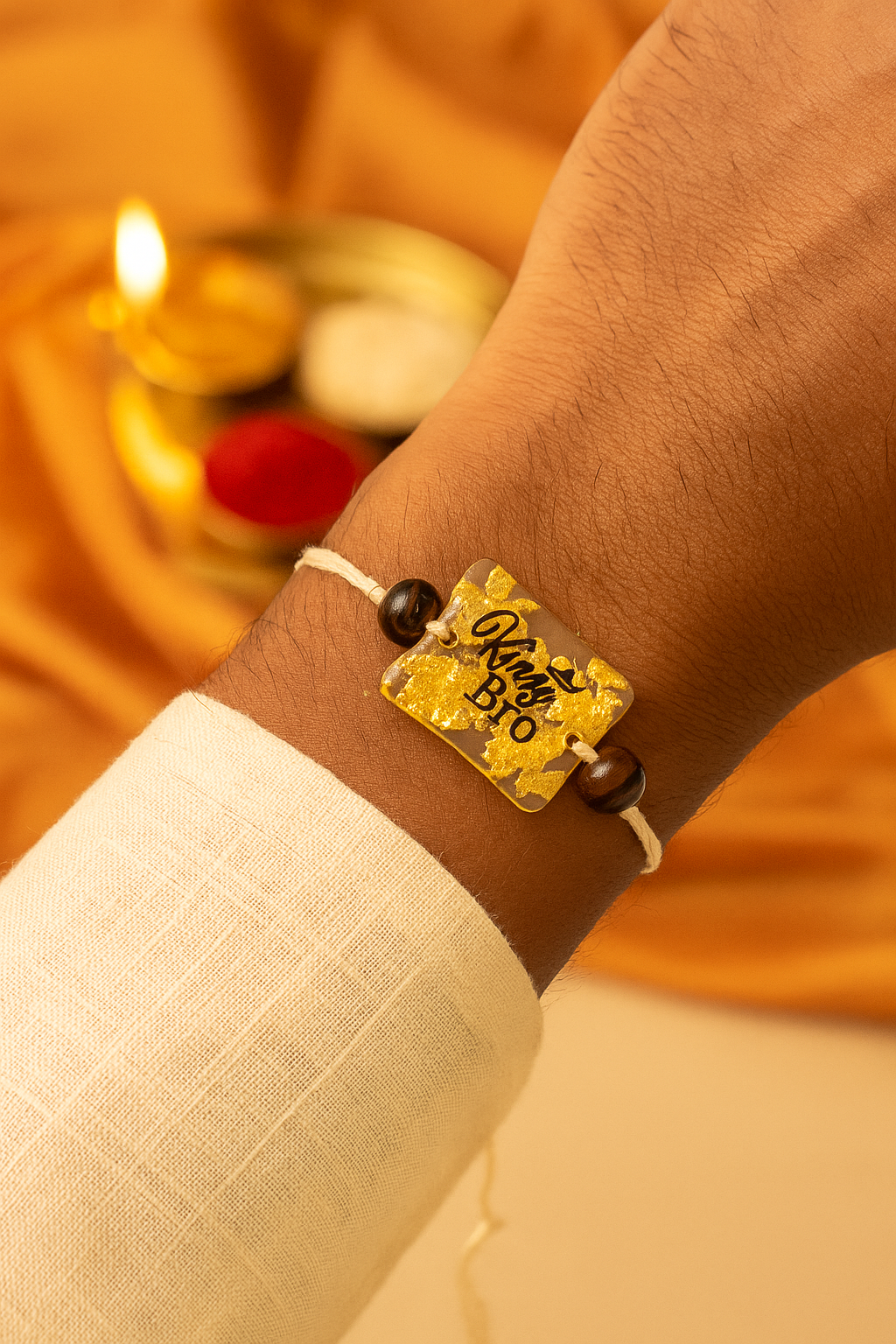 RAJYOTSA TIGER EYE STONE RAKHI