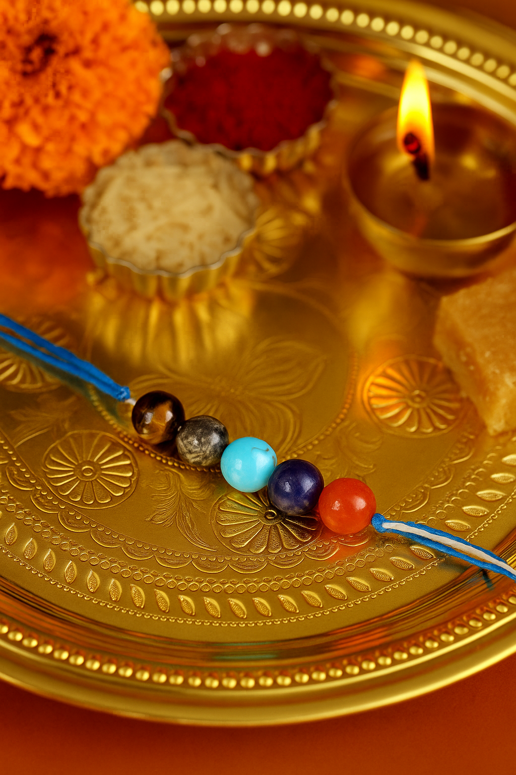PANCHAMRIT GEMSTONE RAKHI