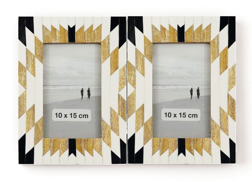 Sunburst Double Photo Frame