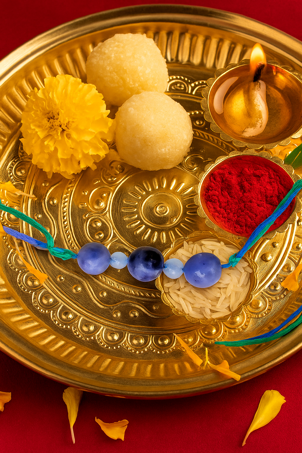 NEELSHWET GEMSTONE RAKHI