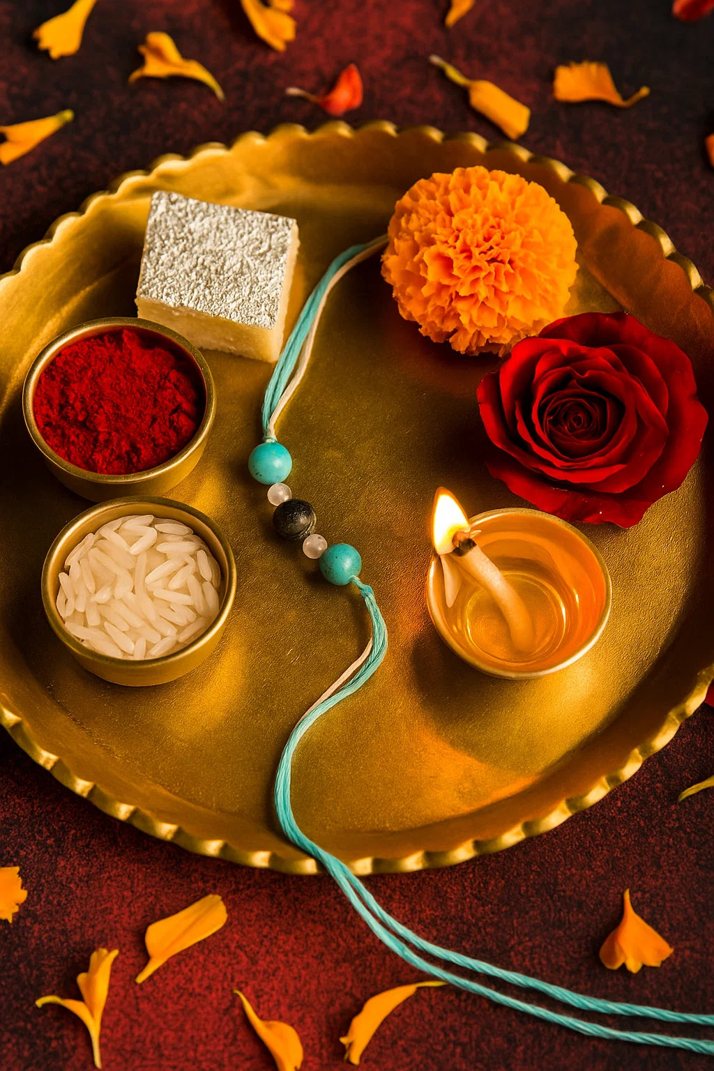 DIVYATRAYA GEMSTONE RAKHI