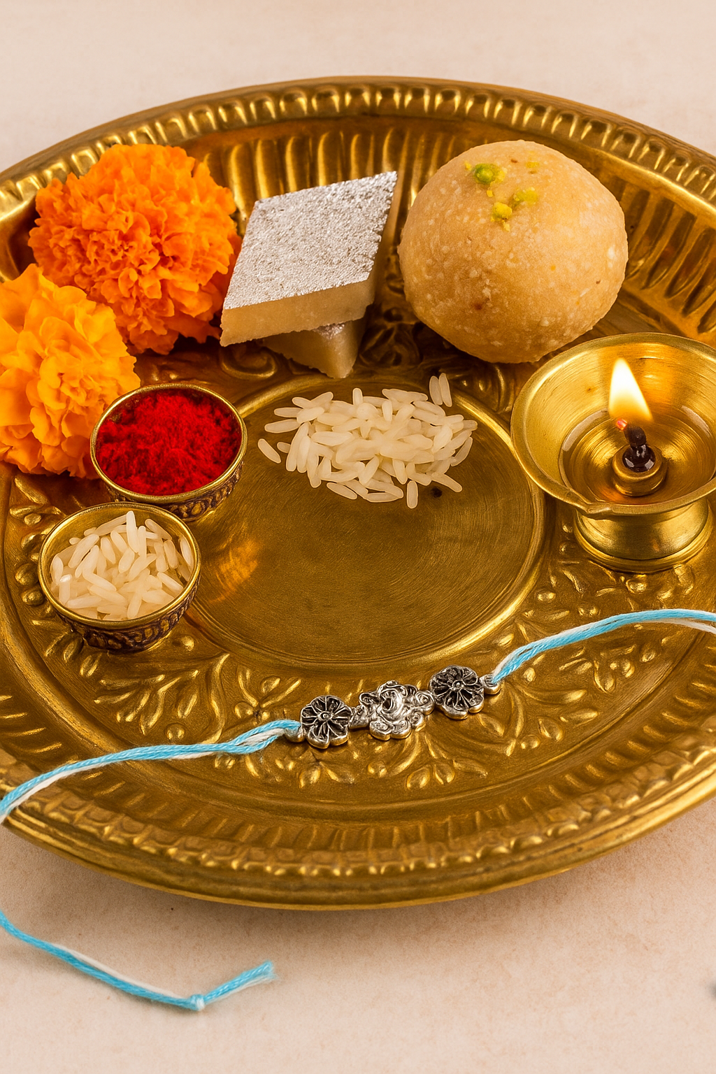 VINAYAK BANDHAN PURE SILVER RAKHI
