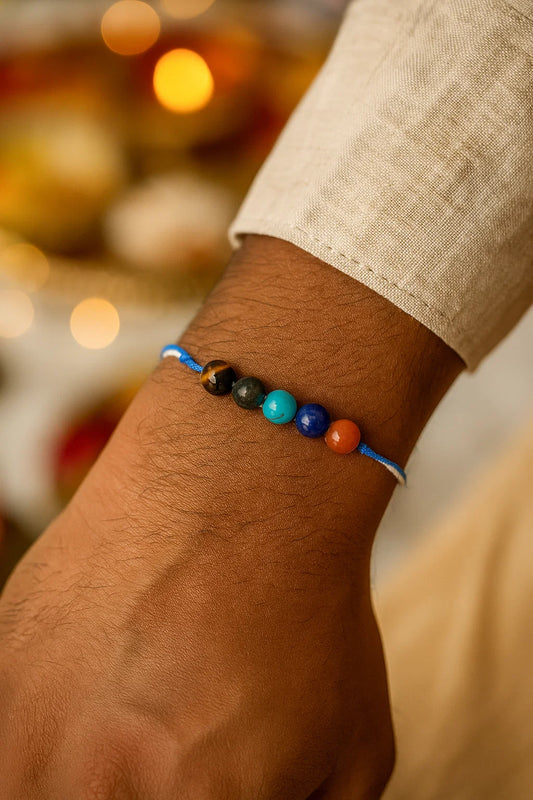 PANCHAMRIT GEMSTONE RAKHI