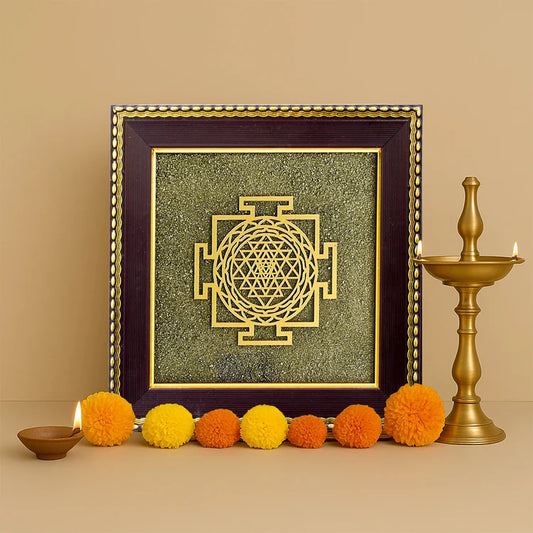 VASTU SHAKTI SHREE YANTRA RAW PYRITE