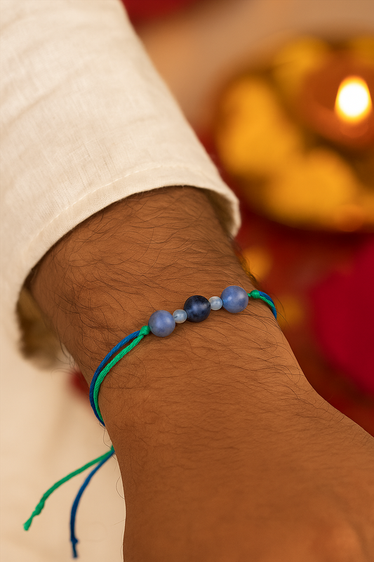 NEELSHWET GEMSTONE RAKHI