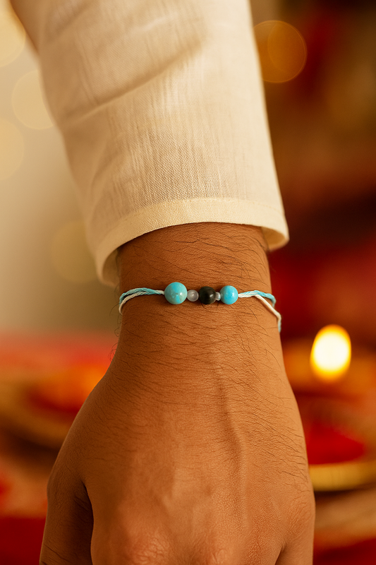 DIVYATRAYA GEMSTONE RAKHI