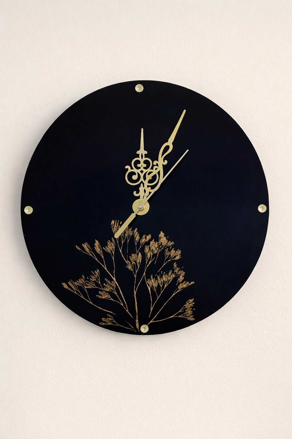 Midnight Bloom Clock
