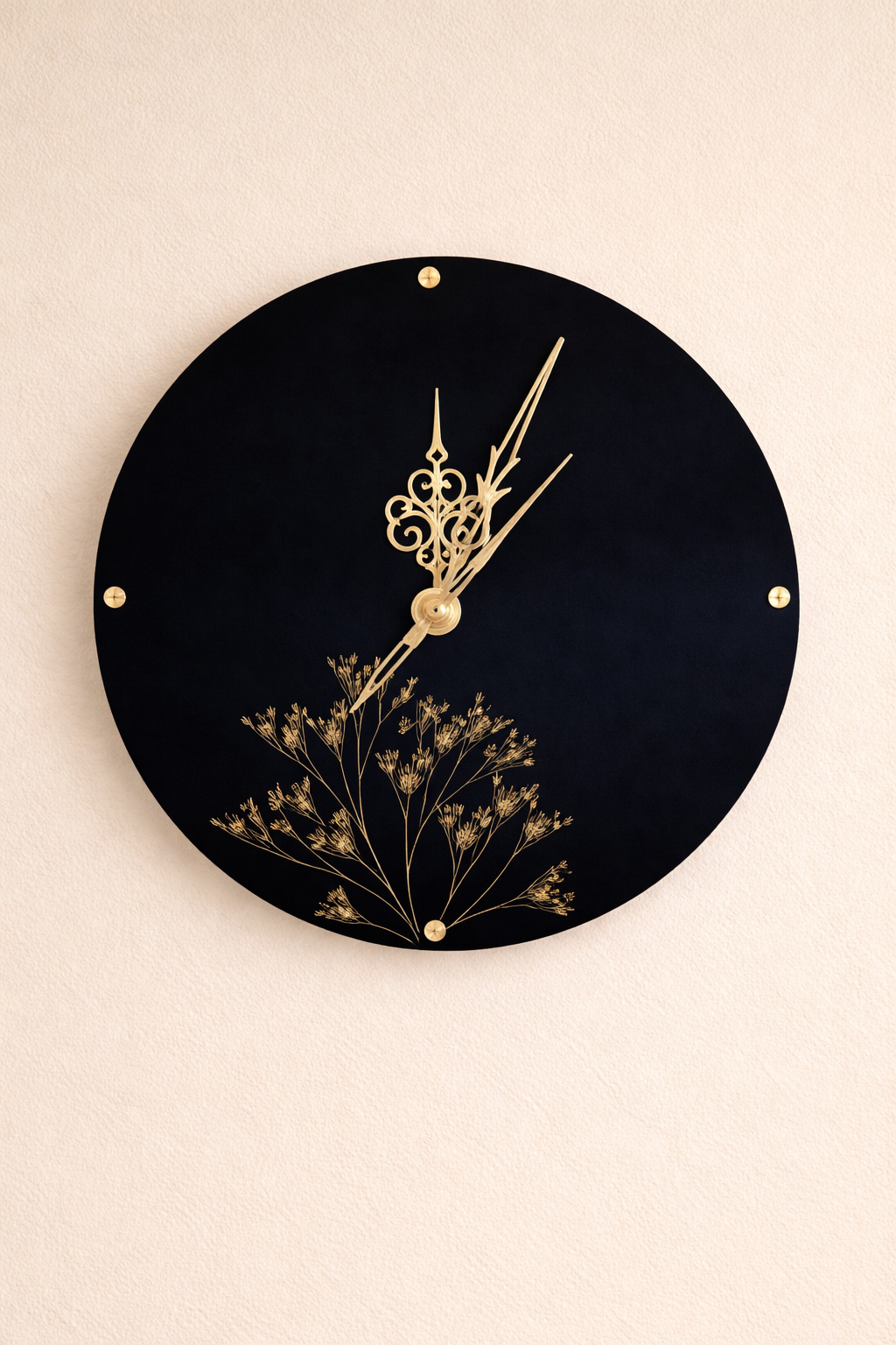 Midnight Bloom Clock