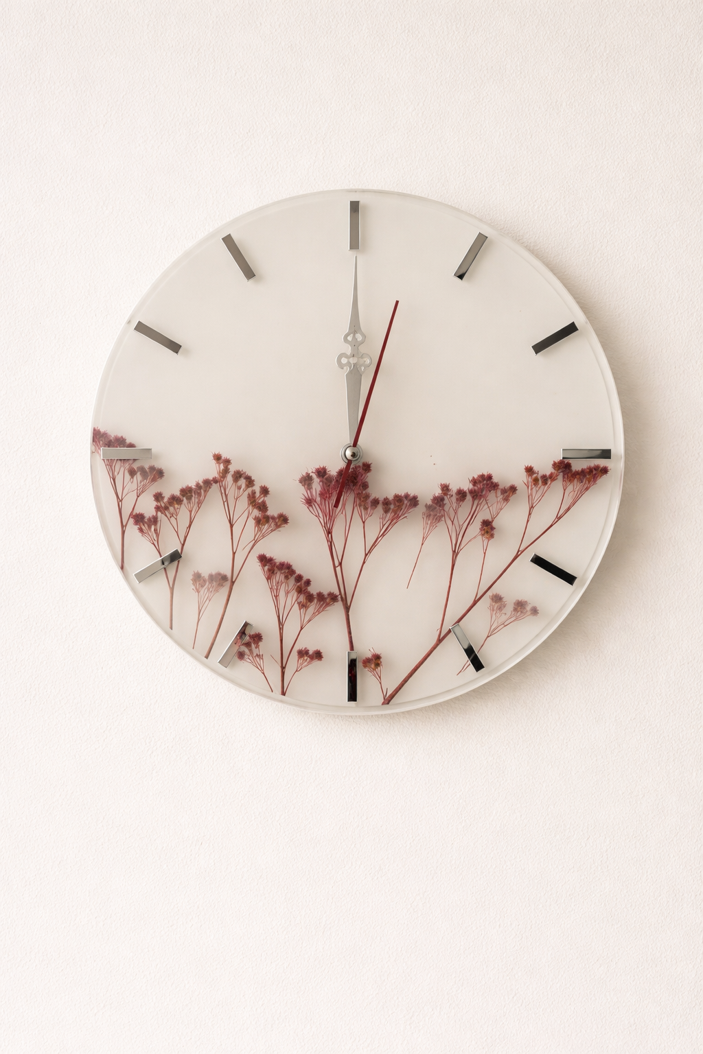 Floral Mist Wall Clock