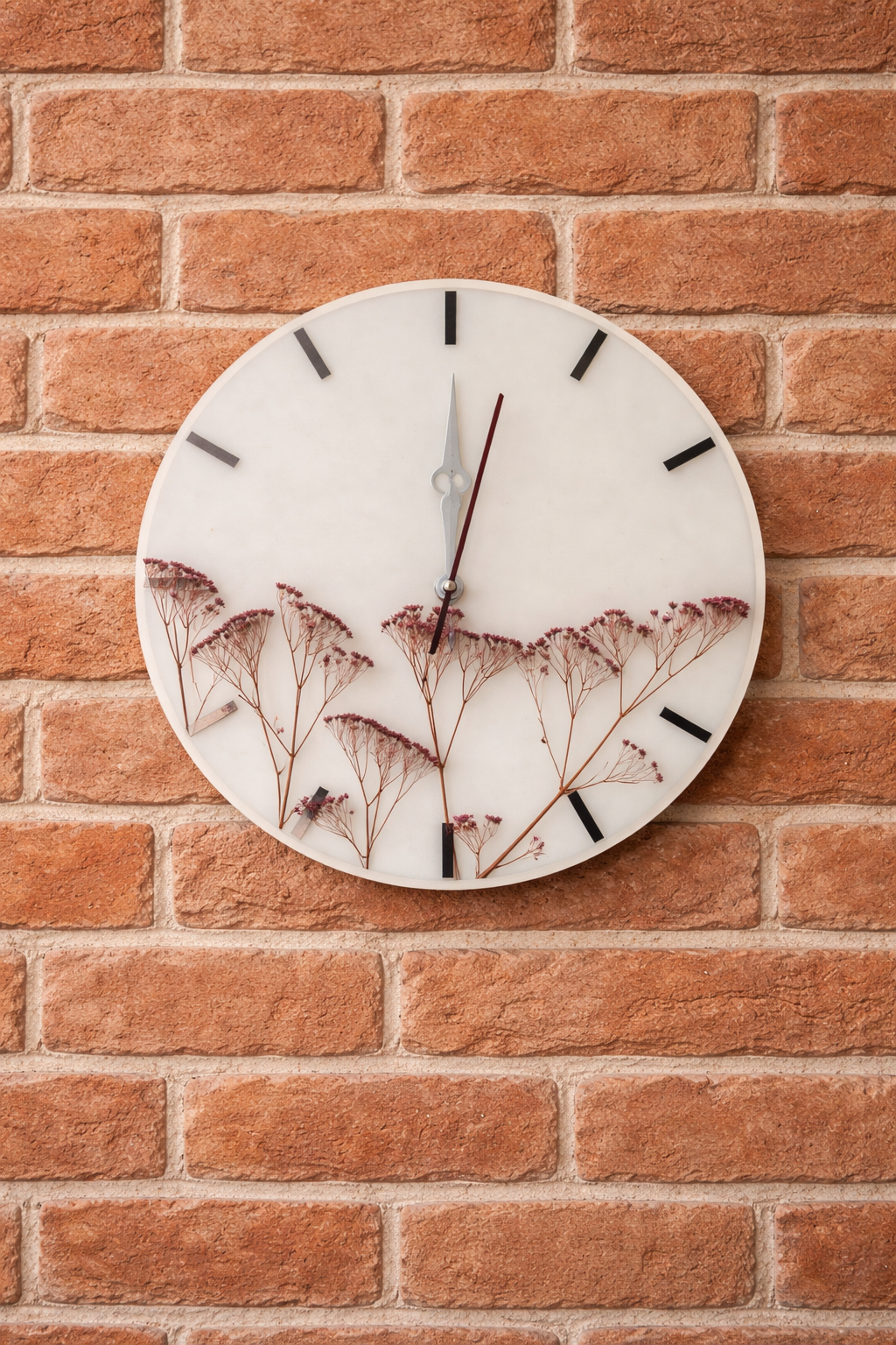 Floral Mist Wall Clock