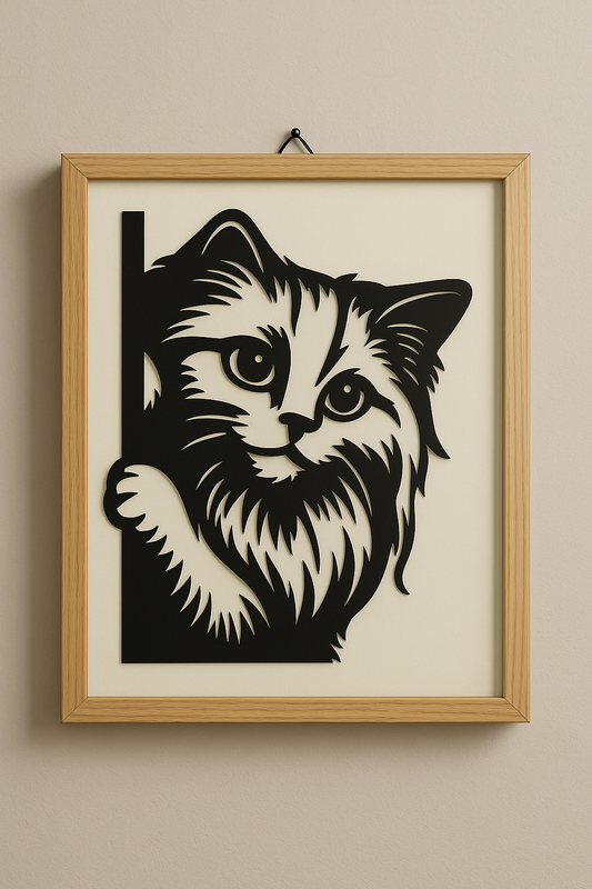 CAT 3D PRINT WALL HANGING