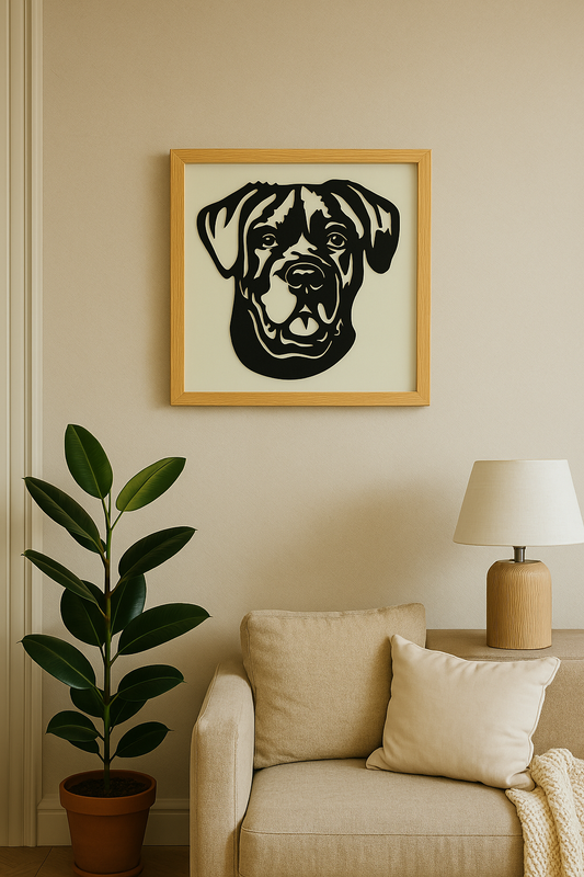 BULL DOG 3D PRINT WALL DECOR